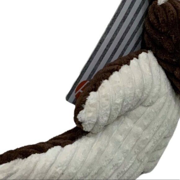 Plush Dog Toy Squeaky Crinkle Corduroy Hemingway the Fox Brown Tan 17 in - Picture 8 of 9